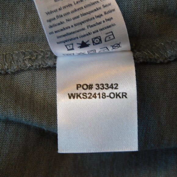 Faherty Sunwashed Cropped Crew Tee | Organic Cotton | Gray | EUC | XL - Picture 6 of 7